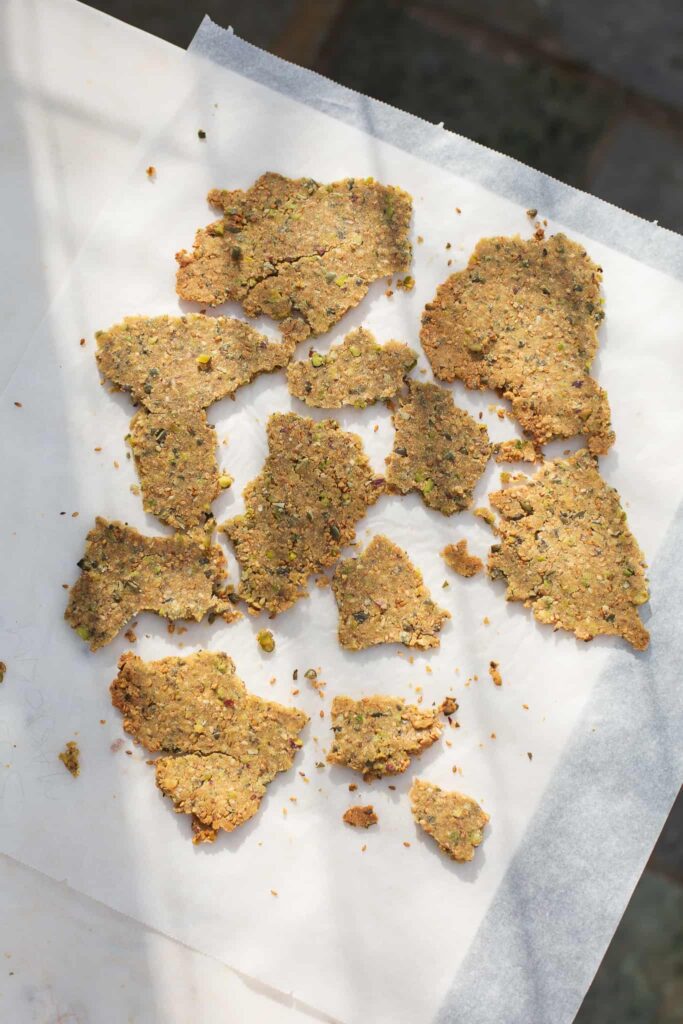 Seed, Nut and Rosemary Wholewheat Crackers